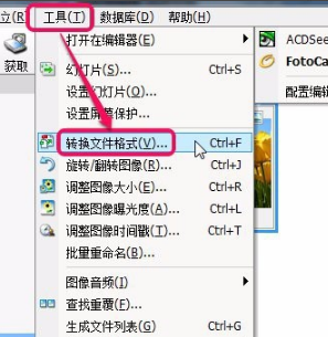 ACDSee5.0中文破解版怎么格式转换