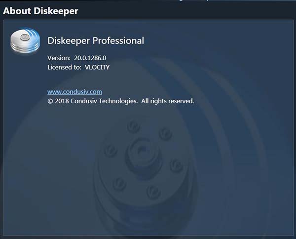 【diskeeper18破解版下载】Diskeeper 18破解版(磁盘碎片优化) v20.0.1286 免费中文版插图1