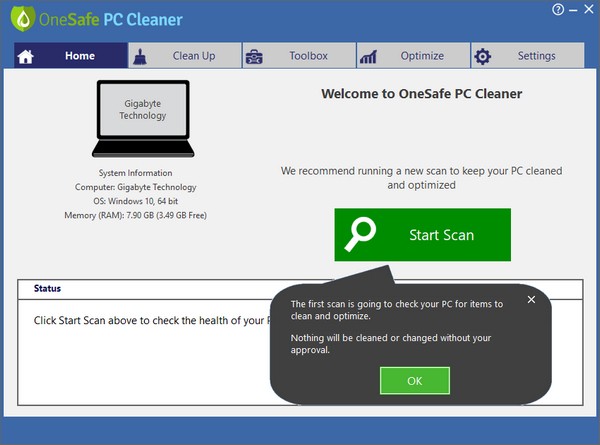 OneSafe PC Cleaner Pro破解版