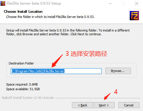 Filezilla中文版安装步骤3