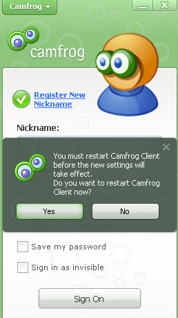 camfrog video chat怎么设置中文