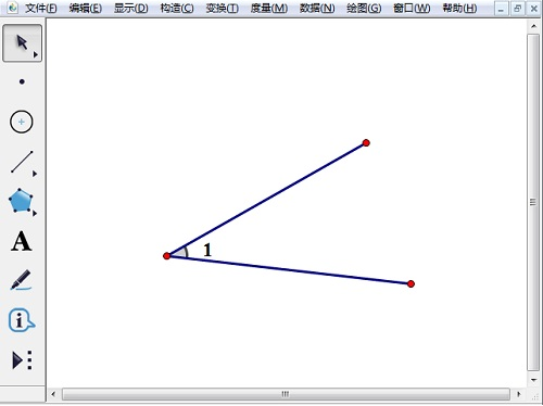 几何画板标记角步骤2
