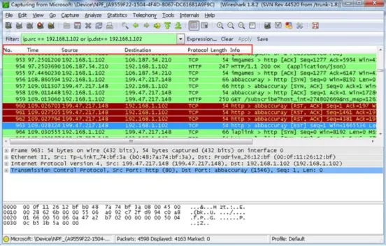 Wireshark抓包怎么看懂数据信息3
