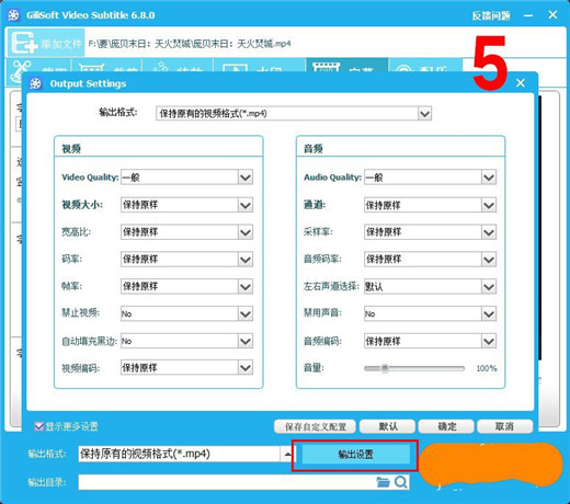 GiliSoft Video Editor怎么把视频与字幕合并5