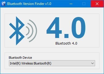 Bluetooth Version finder 