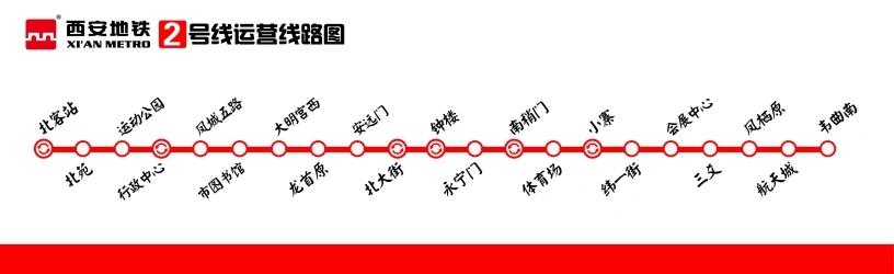 西安地铁线路图4号线