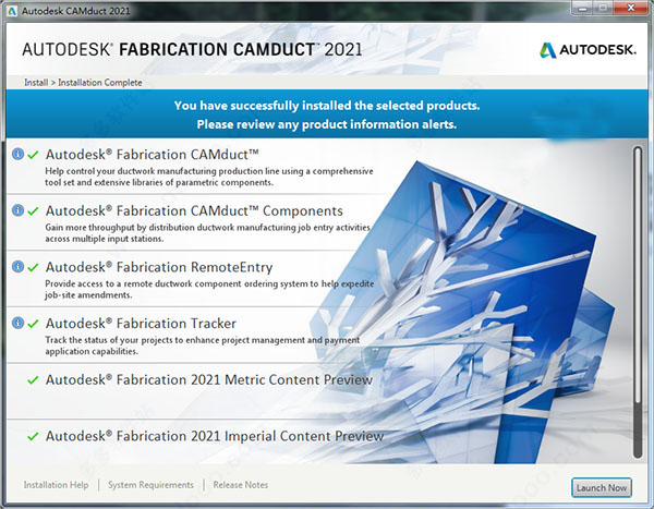 Autodesk Fabrication CAMduct2021破解版安装方法