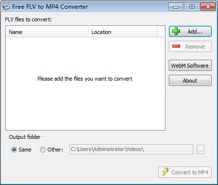 Free FLV to MP4 Converter官方版