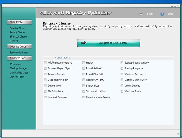 4Easysoft Registry Cleaner免费版