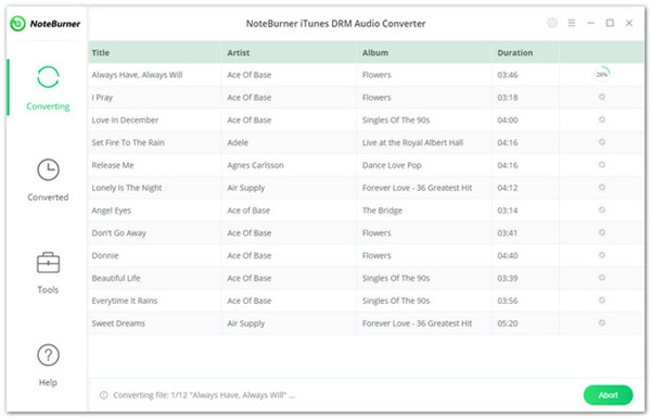NoteBurner iTunes DRM Audio Converter破解版使用教程截图4