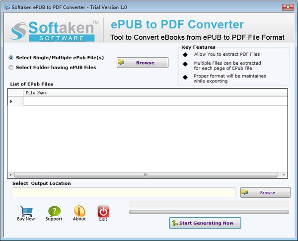 Softaken ePUB to PDF Converter官方版
