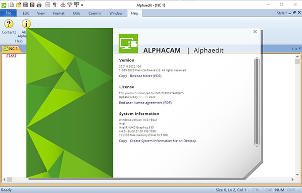 【AlphaCAM2021激活版下载】Vero AlphaCAM 2021中文版 v2021.0.2022.119 免费激活版(含激活码)插图1