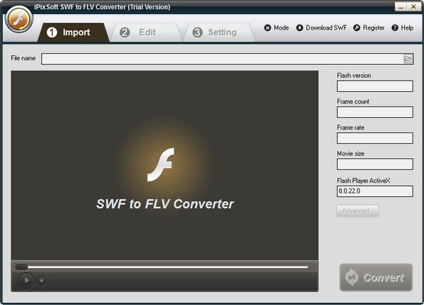 iPixSoft SWF to FLV Converter下载