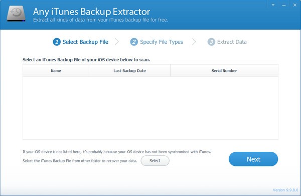 Any iTunes Backup Extractor免费版
