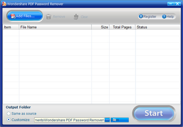 Wondershare PDF Password Remover截图