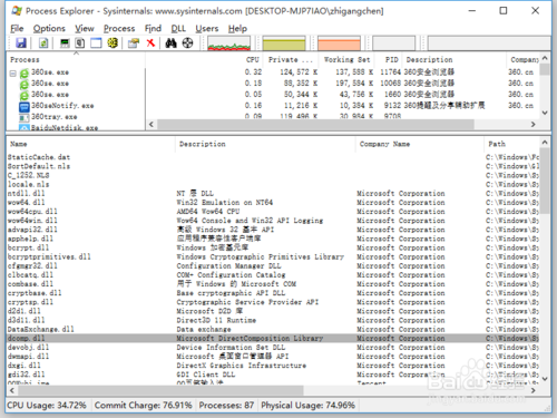 【ProcessExplorer官方中文版】ProcessExplorer下载 v16.31 汉化中文版插图7