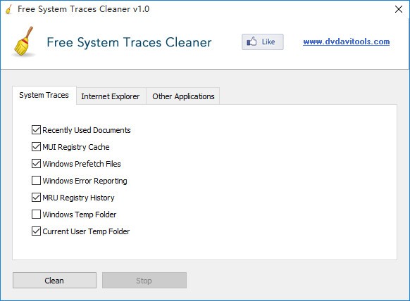 Free System Traces Cleaner下载