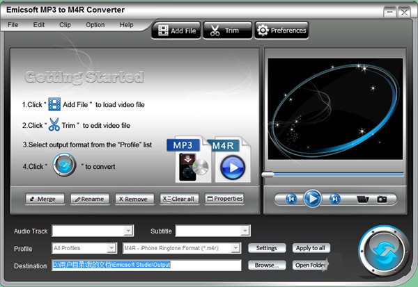 Emicsoft MP3 to M4R Converter下载