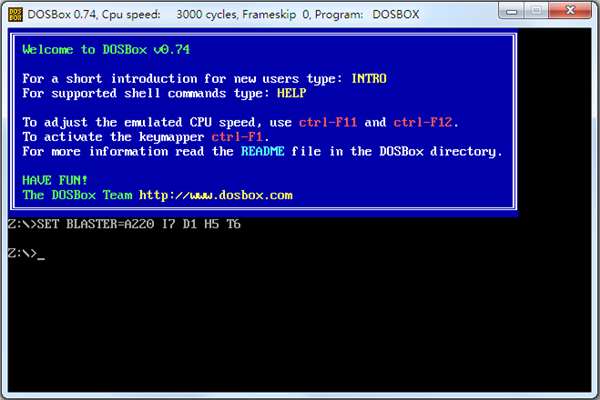 【DOSBox模拟器】DOSBox下载 v0.74 官方中文版(附使用教程)插图1