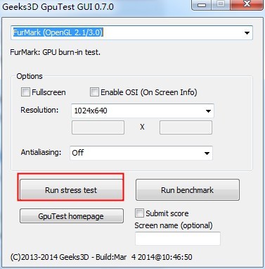 Geek3d GpuTest GUI免费版