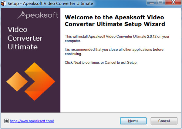 Apeaksoft Video Converter安装教程截图1