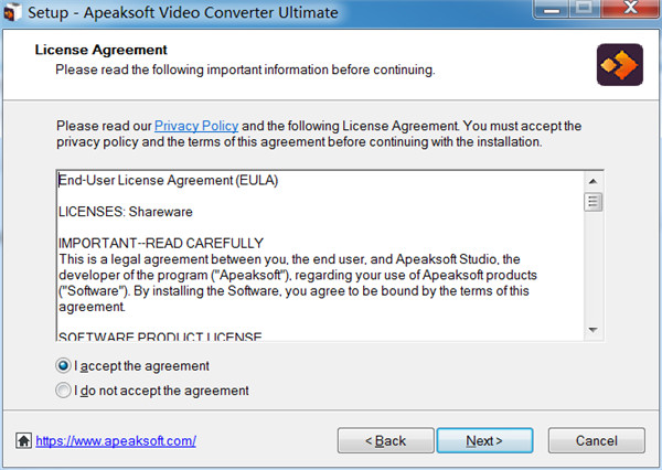 Apeaksoft Video Converter安装教程截图2