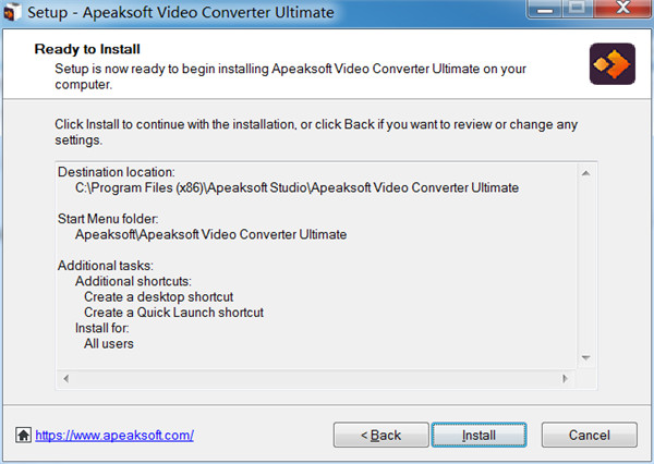 Apeaksoft Video Converter安装教程截图4