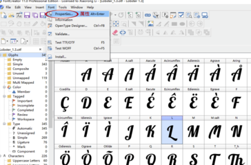 FontCreator怎么调整字体上下界线