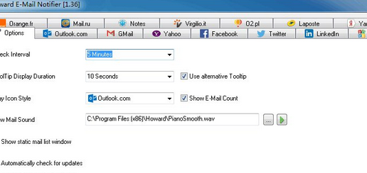 Howard Email Notifier最新版截图