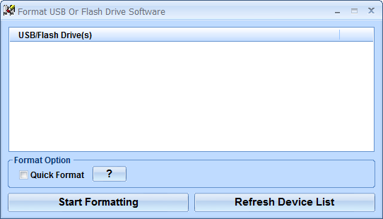 Format USB Or Flash Drive Software破解版