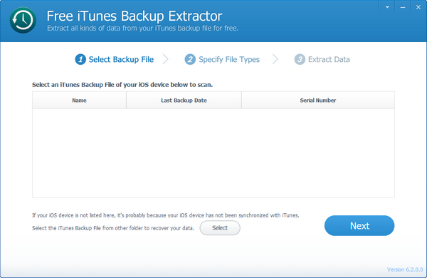 Free iTunes Backup Extractor下载