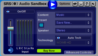 SRS Audio Sandbox音频增强工具截图
