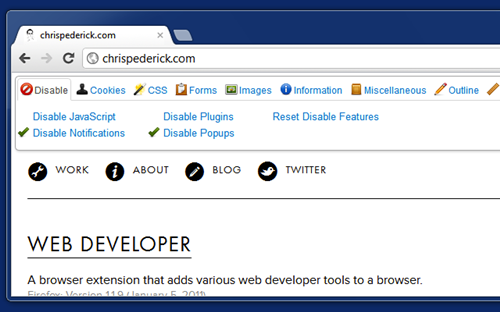 【web developer下载】Web Developer插件(web开发者工具) v0.4.6 简体中文版插图3
