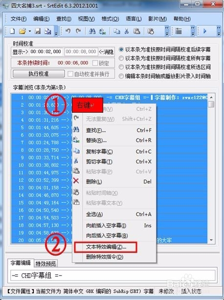 SrtEdit中文版使用教程截图