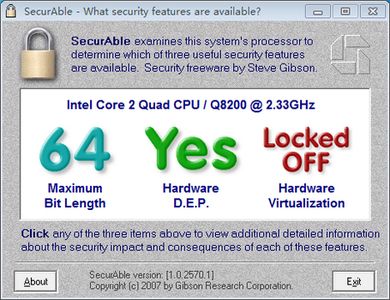 【SecurAble激活版下载】SecurAble测试工具(VT检测工具) v1.0.2570.1 绿色中文版插图3