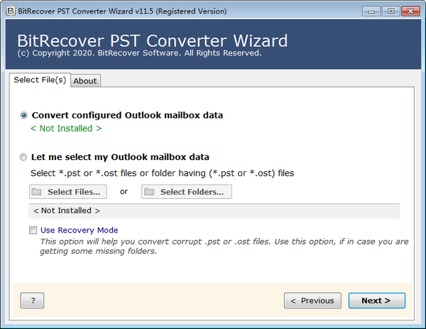 BitRecover PST Converter Wizard破解版