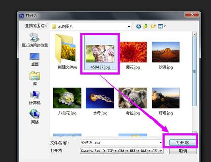 在photoshop中怎么打开Camera Raw进行编辑