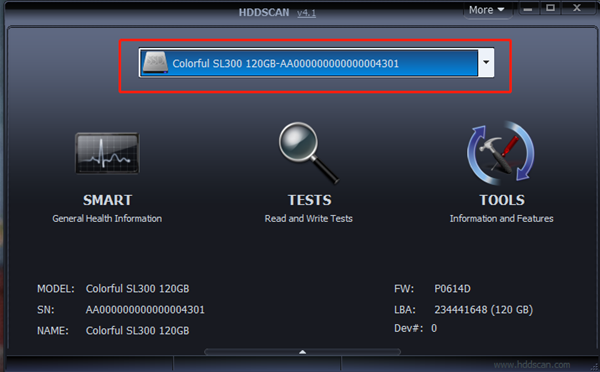 【HDDScan中文版下载】HDDScan硬盘坏道检测工具 V4.0 官方版插图2