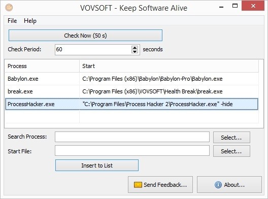 VovSoft Keep Software Alive官方版