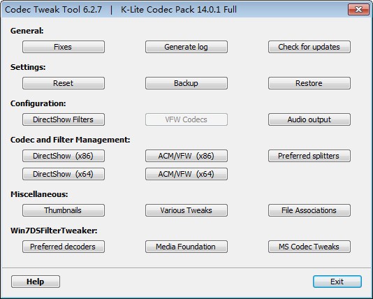 K lite codec pack解码器