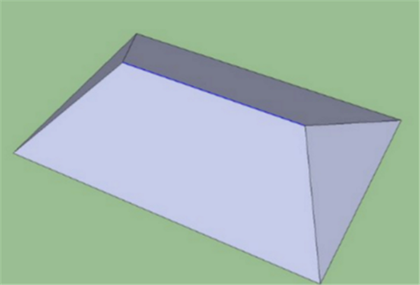 sketchup软件绘制四坡屋顶方法3