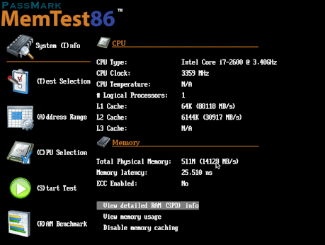 MemTest86中文版截图