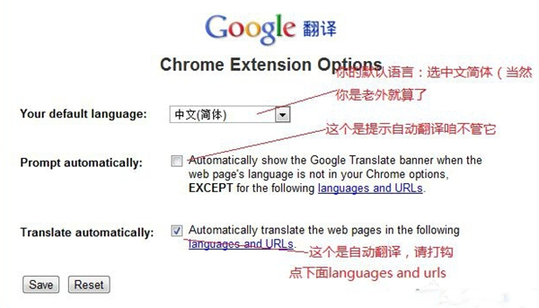 谷歌浏览器翻译插件截图