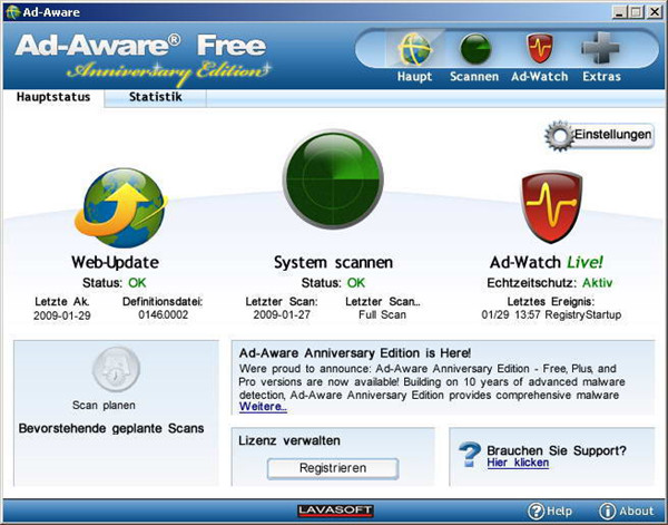 AdAware杀毒软件截图